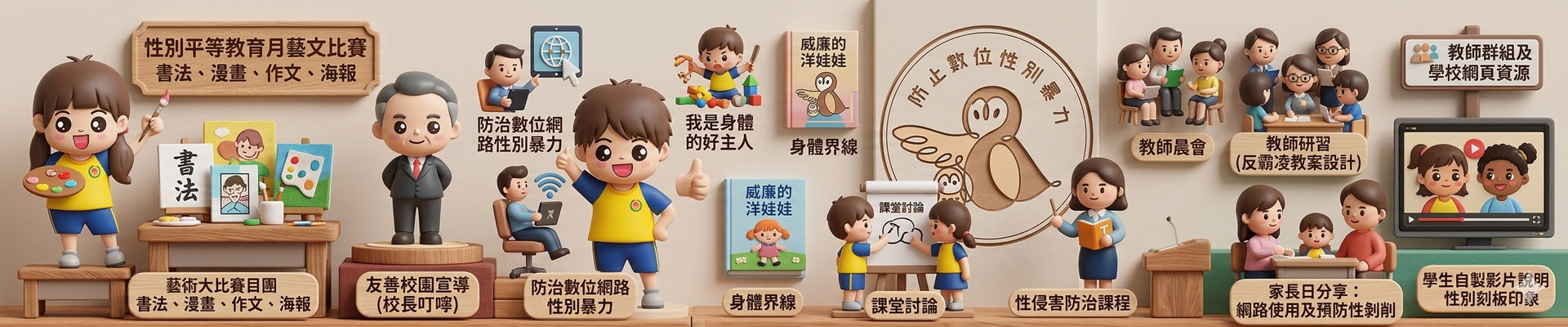 圖片描述基隆市115年度性別平等教育宣導月辦理成果